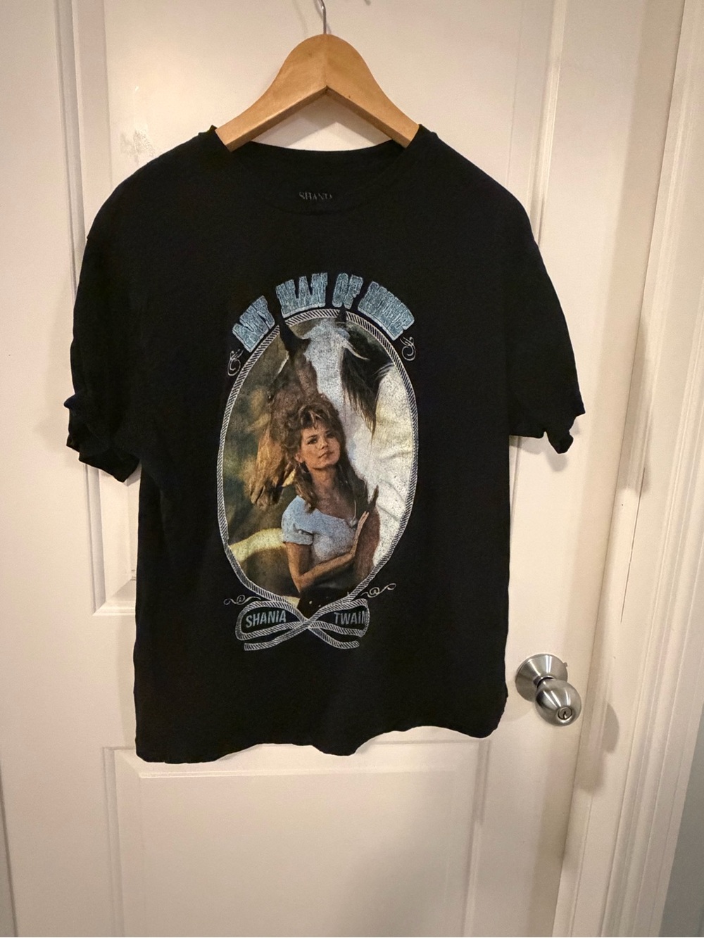 Black Shania Twain Graphic T